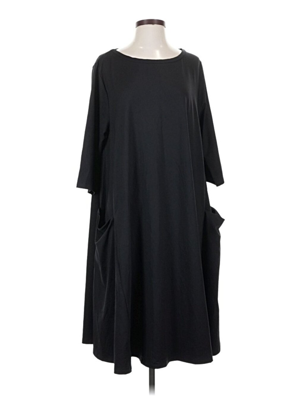 Comme il Faut Black Lagenlook Oversized Pocket Dress – Size 3 US L-XL - Picture 2 of 6